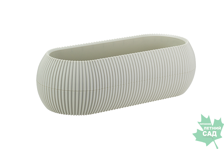 Кашпо Пиканто овал бел.ротанг 1,3л М3210