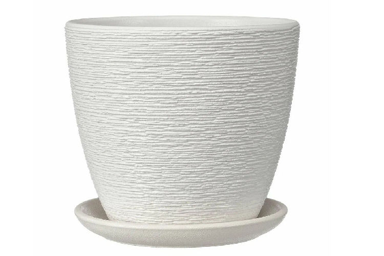 Горшок Гнездо белый бутон №7