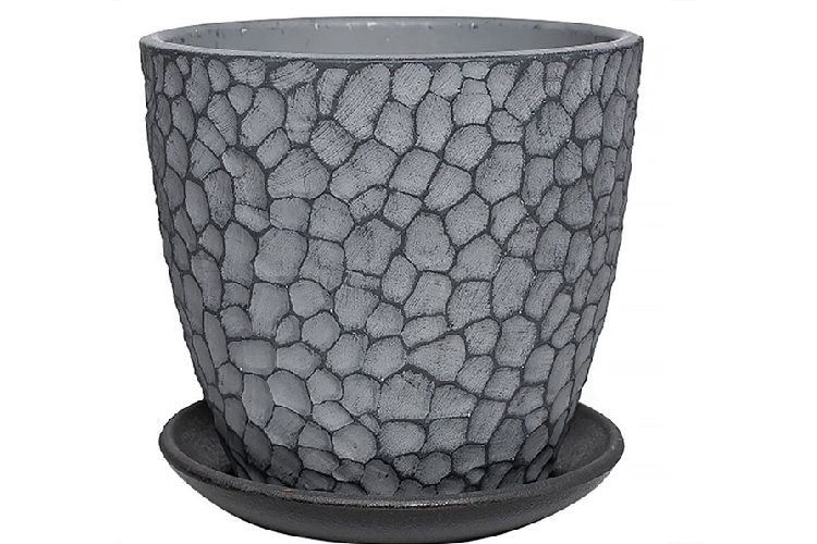 Горшок Манго серый бутон №7
