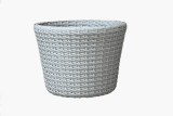 Кашпо ротанг выбеленное дерево 16 л