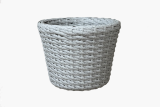 Кашпо ротанг выбеленное дерево 8 л