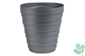 Кашпо Бархан 3,5л серебряный КШ-4390