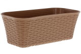 Балконный ящик 60 см Ротанг бежевый